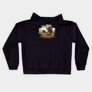 African Elephant - WILD NATURE - ELEPHANT -9 Kids Hoodie